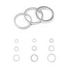 Glvaner Washers, Aluminum Flat Washers, Oil Drain Gaskets, 200-Piece Set, 9 Types, Heat-Resistant Washer O-Rings, M5, M6, M8, M10, M12, M14, Suitable