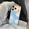 Чехол для телефона с узором из синих звезд, подходит для iPhone 17 16 15 14 13 12 11 Pro/Max/Plus, противоударная задняя крышка