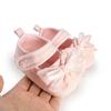 Детские туфли-балетки для малышей, на плоской подошве, нескользящие, для первых шагов, туфли принцессы