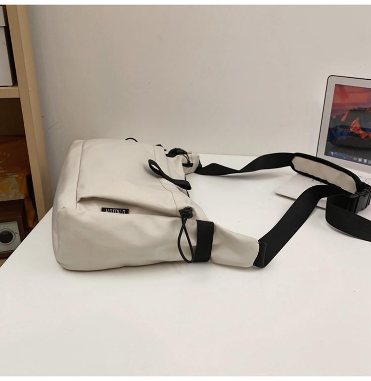 Пригородная сумка Большая вместительная сумка через плечо Сплошной цвет Студенческая сумка на плечо для мужчин и женщин