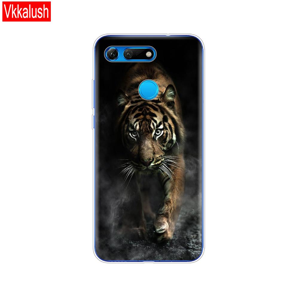 Силиконовый чехол для телефона для Huawei Honor View 20 V20, чехол из ТПУ, мягкий силиконовый чехол для Honor V20, чехол с милым животным узором