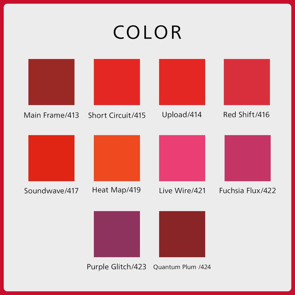 SHISEIDO Makeup Techno Satin Gel Lipstick 415 Short Circuit Gloss Stick Type High Color Moisturizing Shiseido Official Store 3.3g Lipstick/Gub