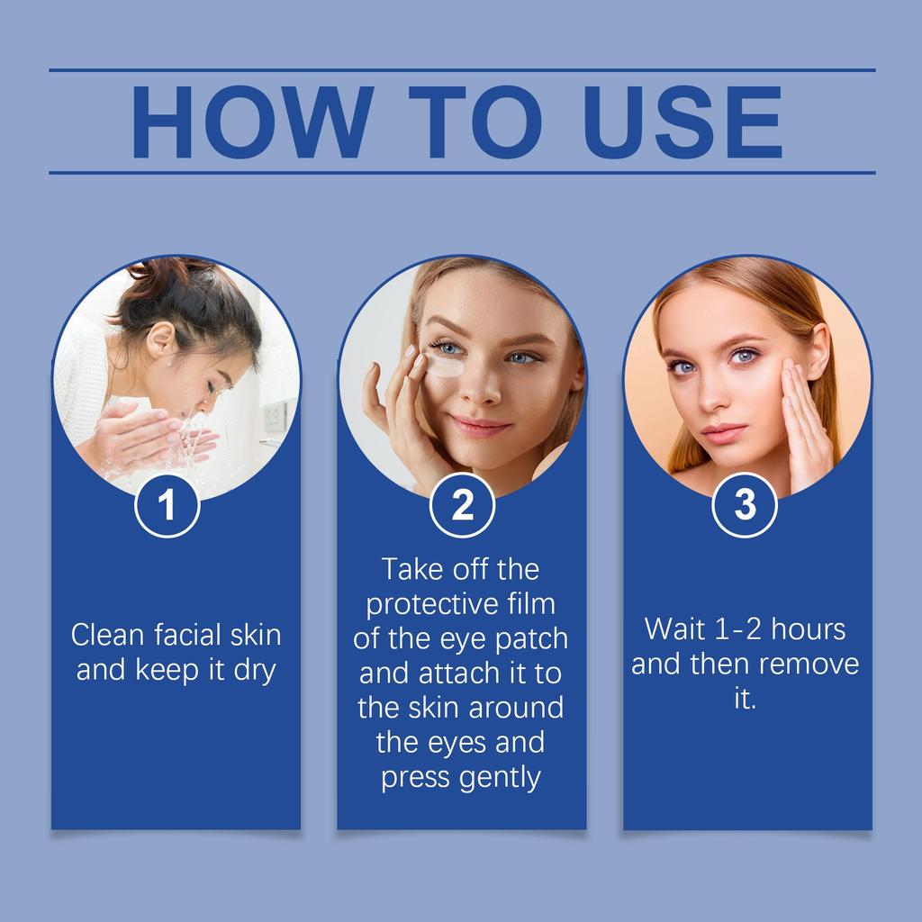 Гиалуроновые патчи под глаза Коллагеновые патчи под глаза Маска для глаз против старения, морщин и тонких линий 20 мл