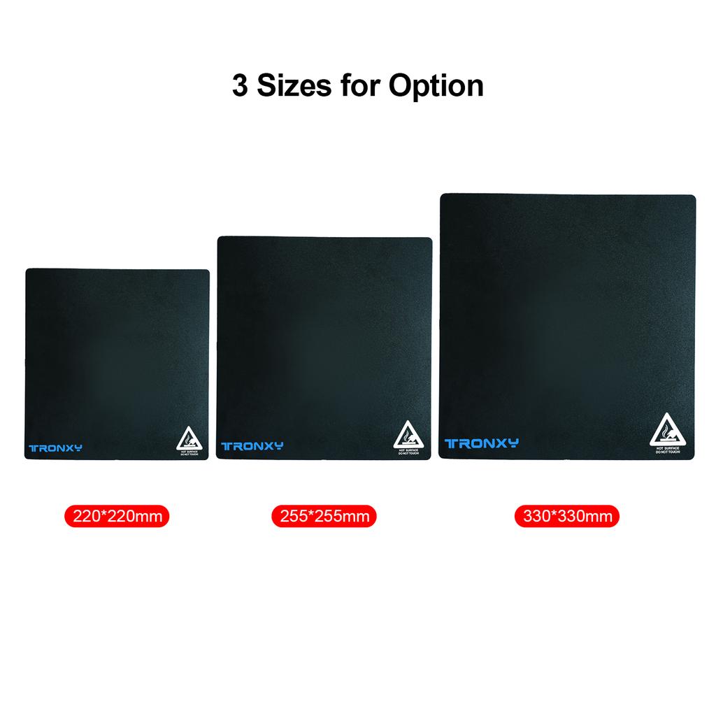 Tronxy Heated Bed Sticker Sheet Build Surface High Temperature Resistant 330*330mm/13.0*13.0in for