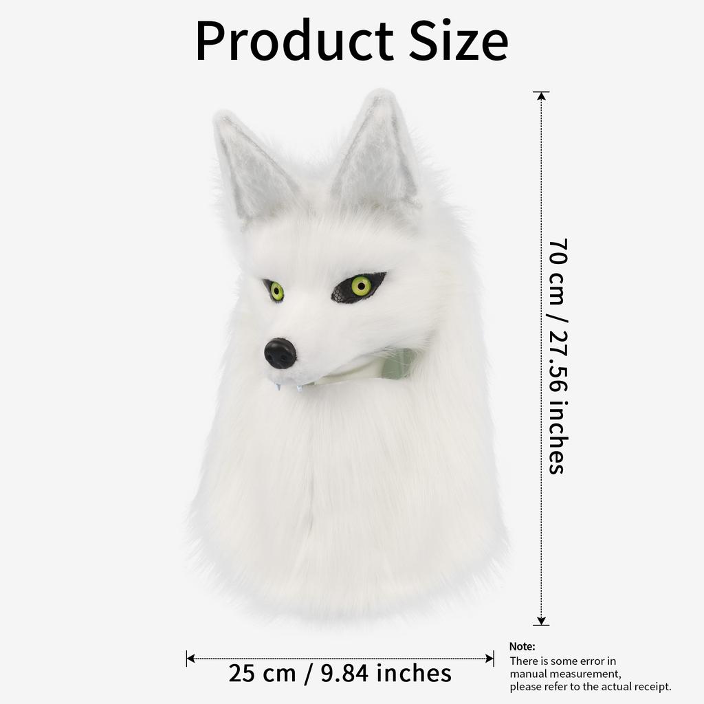 Пушистая маска на голову Животное Волк Собака Плюшевые Маски из искусственного меха для Хэллоуина Маскарад Косплей Костюм Реквизит