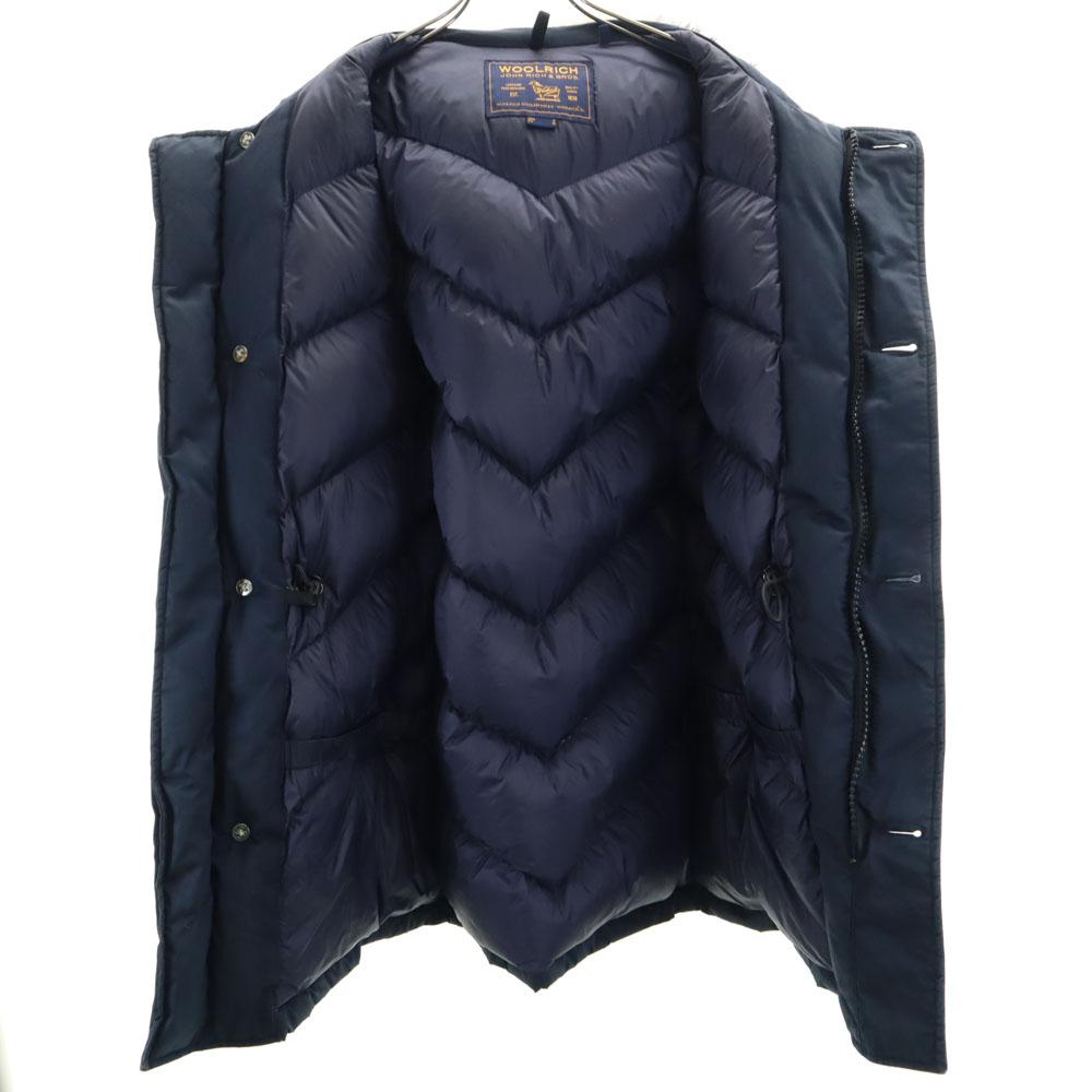 Woolrich Made In Moldova Arctic Parker S Navy ARCTIC PARKA Raccoon Fur Men's Used