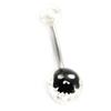 [J4150] - Black 'Skull' Body Piercing