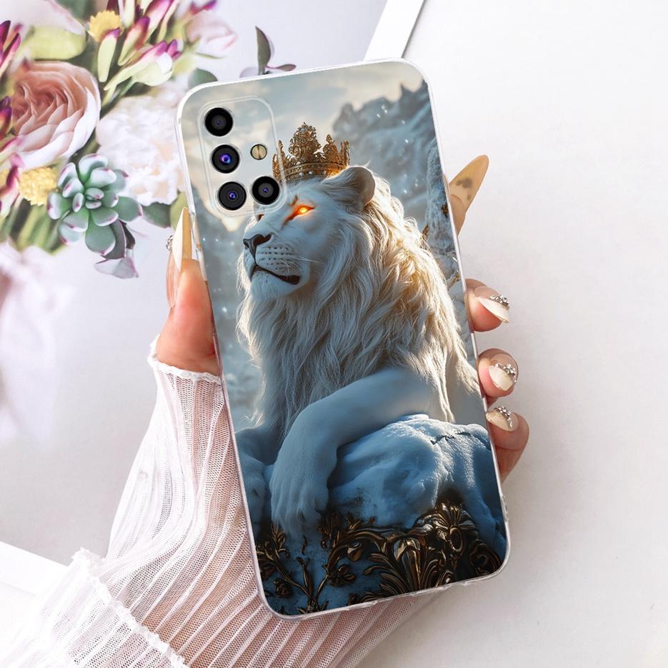 Для Samsung Galaxy M31s Чехол SM-M317F Милый Лев Модный Расписной Чехол Мягкий Силиконовый Чехол Для Samsung M31s M 31 s GalaxyM31s Сумки
