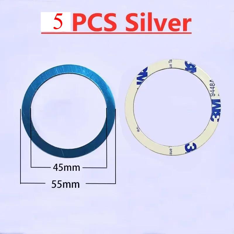 Magnetic Metal Ring Patch, Universal Magnet Converter, Fits iPhone Samsung Android, Wireless Charge Car Mount Accessory