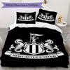 Newcastle United FC Pattern Bedding uilt Set uilt Cover Pillowcase Home Decoration Birthday Gift (1 * duvet cover + 2 * pillowcase without core)