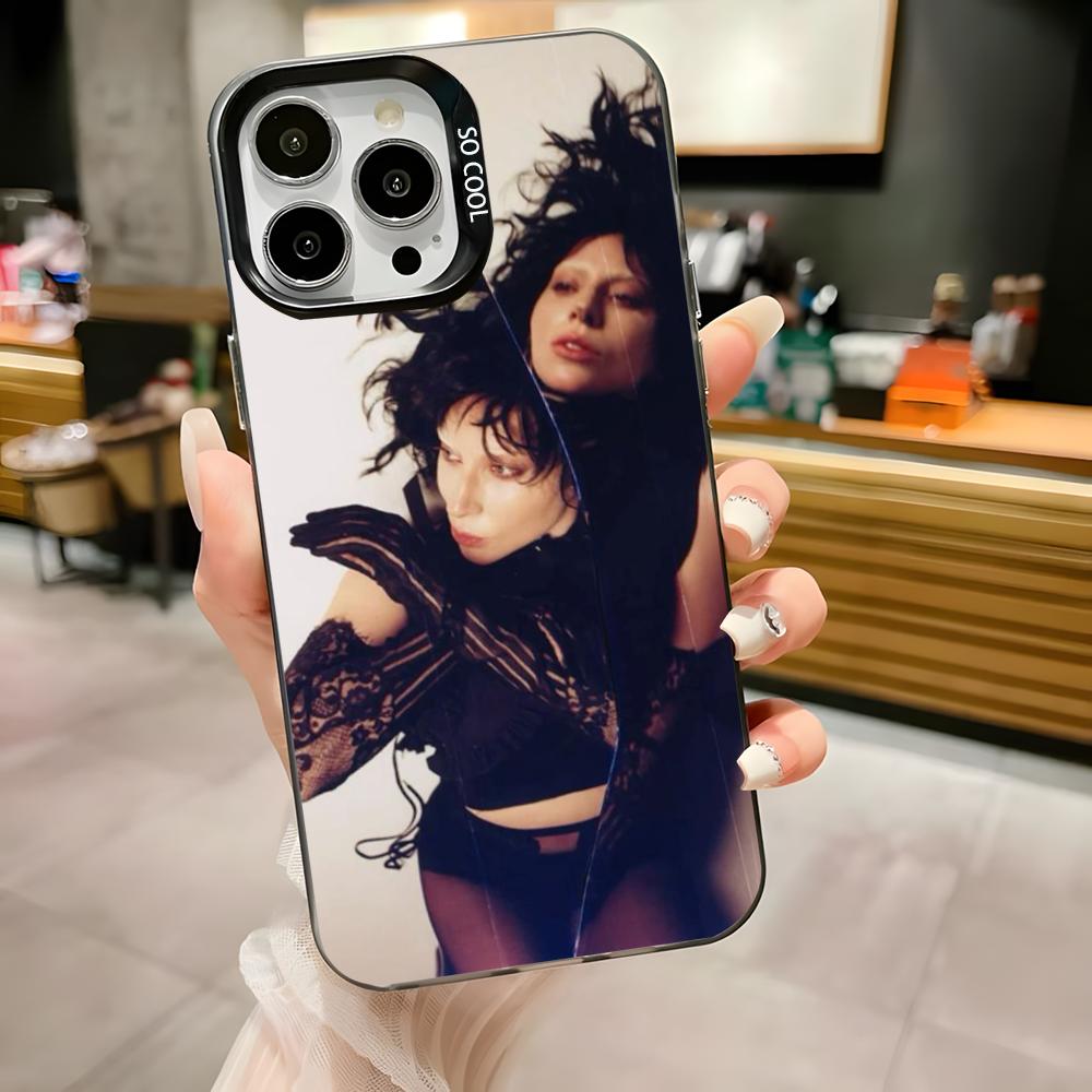 L-LADY GAGA MAYHEM Phone Case For iPhone 16,15,14,13,12,11,Pro,Max,Plus,Mini,XS,SE Anti Fall Black Matte Hard Bumper