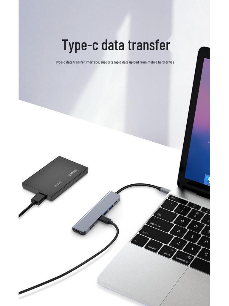 Адаптер-хаб Type-C HDMI с зарядкой PD100W для проекции дисплея мобильного телефона и компьютера