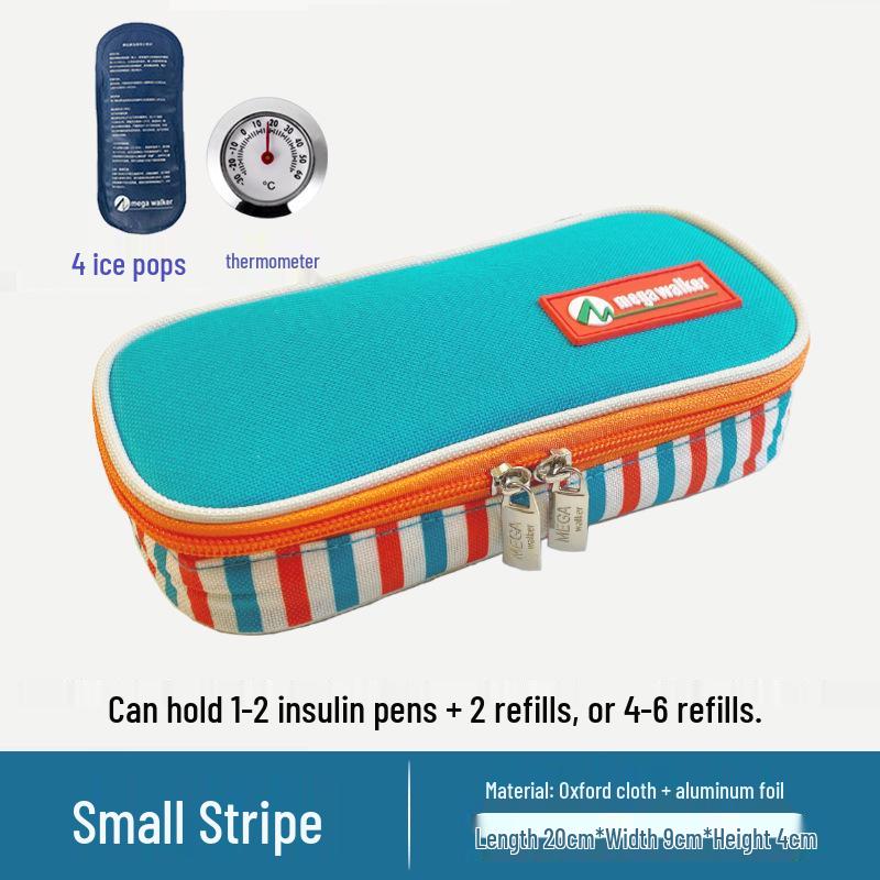 Large Insulated Portable Outdoor Medicine Cooler Bag for Insulin with Ice Pack