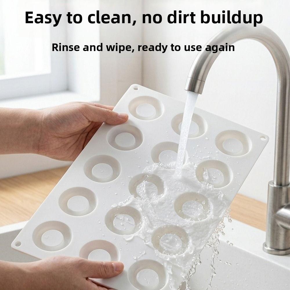 Easy Release Baking Molds Heat Resistant Non-Stick Dessert Mold for Mousse Cake & Chocolate