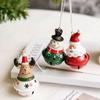Прекрасный Железный Рождественский Подвесной Колокольчик Красный Зеленый Колокольчик Мультяшный Санта-Клаус DIY Подвески