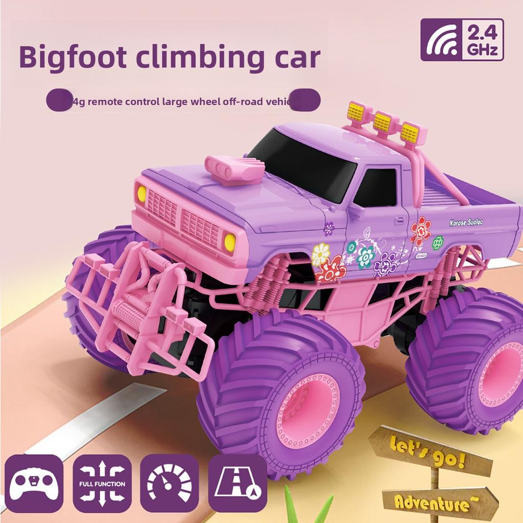 Oversized Climbing Off-Road Remote Control Car Bobby Doll Pink Off-Road Vehicle Remote Control Car Toy
