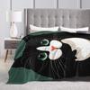 Whimsical Reading Cat Blanket Quality Warm Soft  Throw Blanket Winter Child Couch Chair Novelty Bedspread