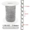 5M Металлические Алюминиевые Цепи О-образной формы Скрученная Цепь для DIY Ожерелья Браслета Изготовления Ювелирных Изделий Одежды Сумки Компонент Аксессуар Принадлежности