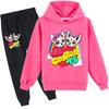 Модная детская спортивная одежда Me Contro Te, милые толстовки и брюки с принтом, комплект из толстовок с капюшоном, спортивный костюм, подходящий для мальчиков и девочек