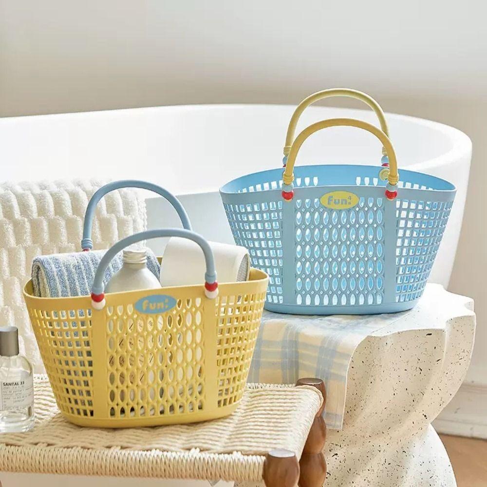 Plastic Bath Product Storage Basket Waterproof Fruit Storage Basket Vegetable Buying