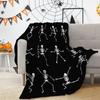 Halloween Fun Skull Dance Plush Blanket All Seasons Suitable for Sofa Bed Office Nap Blanket Cover Blanket