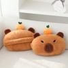 Car Headrest Neck Pillow Capybara Plush Shoulder Protection Cute Tissue Box Kawaii Car Decoration Of Car Supplies Plushie Gift