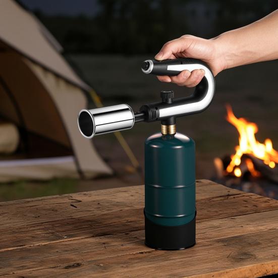 Adjustable Outdoor Propane Torch Handheld Flame Thrower Campfire Charcoal