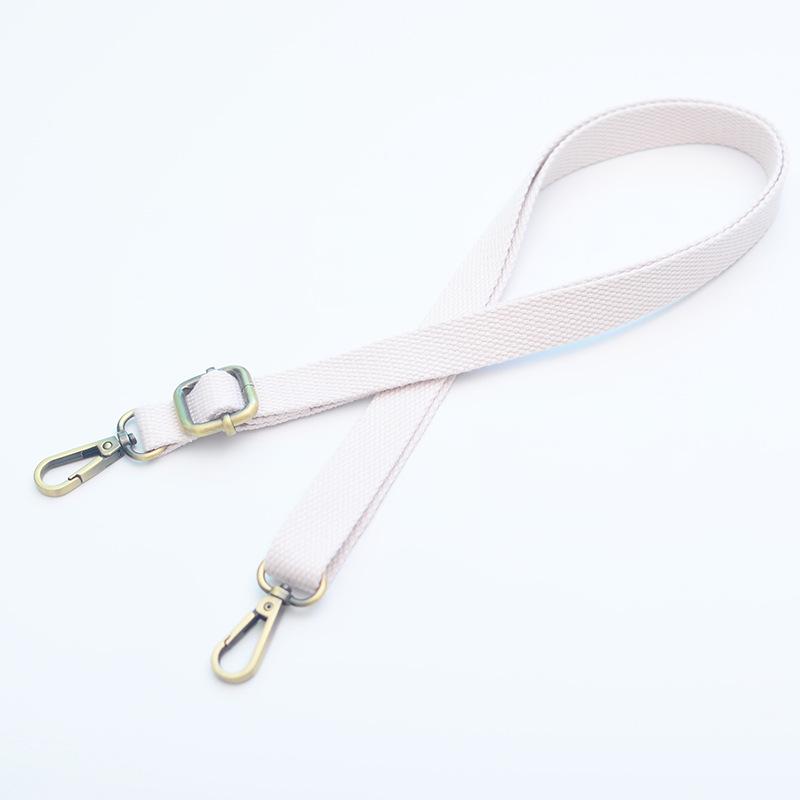 Регулируемый 20-миллиметровый холщовый плечевой ремень с бронзовой пряжкой - утолщенный аксессуар для женской сумки через плечо