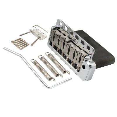 Wilkinson 5 Hole Tremolo Bridge Unit SUS Stainless Steel Saddle для импортной Strat гитары с полностью стальным хромированным WVP6-SB 10,8 мм +1 Strat/Japan Block,