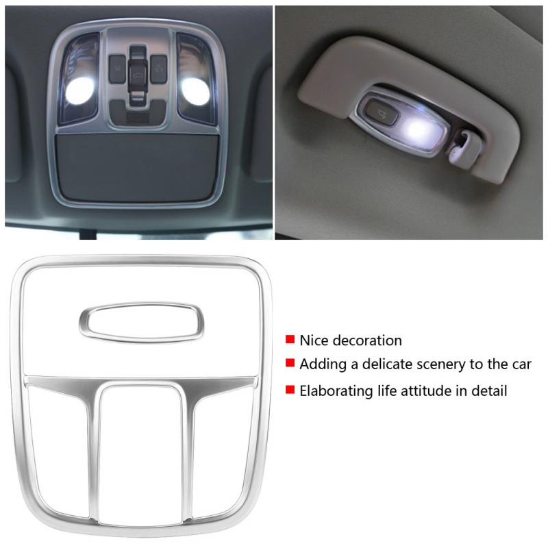 2 шт. Автомобильная передняя и задняя лампа для чтения, лампа, декоративная крышка, серебристая хромированная накладка для автомобиля Kia Sportage KX5 QL 2015-2018