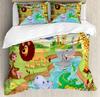 Yorkie Bedding Set For Bedroom Bed Home Yorkshire Terrier with Cute Ribbon Animal Duvet Cover Quilt Cover And Pillowcase