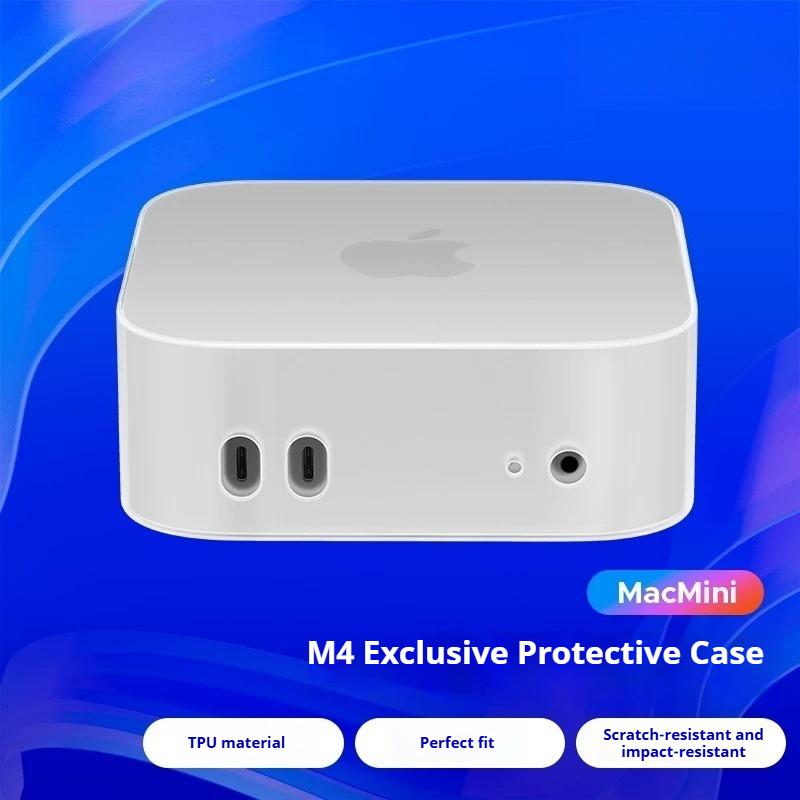 Full Protective Case for Mac mini M4 2024,Shockproof Bumper,Scratch-Resistant Anti-Collision Skin,Thin Lightweight
