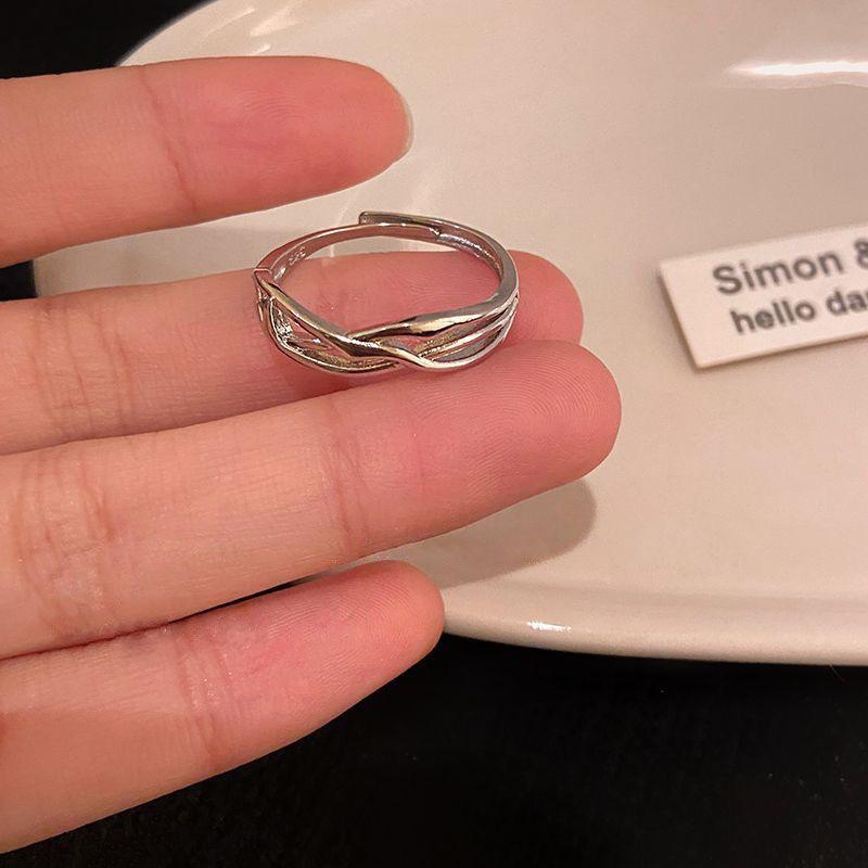 Korean Style Open Index Finger Rings - Thorn Rose Vine Design for Couples and Students