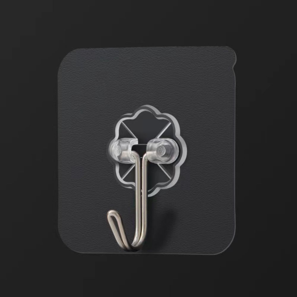 1/3 шт. Прозрачные самоклеящиеся крючки Большая нагрузка Настенные дверные вешалки Бесшовный подвесной крючок