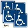 8pcs Disabled Sign Disability Mobility Parking Car Sticker PVC Decal for Auto