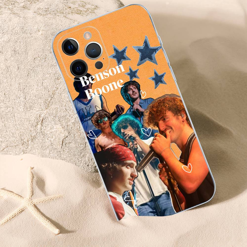 Чехол для телефона Benson Boone Для iPhone 17 15 14 13 11 12 16 Pro Max Plus Mini Прозрачный Силиконовый Мягкий Funda