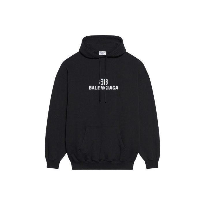 Balenciaga Женская толстовка Bb Pixel Medium Fit Черная 578135TKVI81070