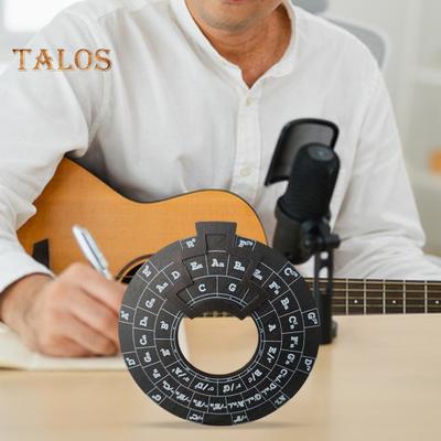 Колесо аккордов для гитары Колесо квинтового круга Портативный инструмент для создания мелодий Простой в использовании инструмент для изучения теории музыки для музыкантов Написание песен