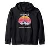Mountaineer Nanga Parbat Mountains Nepal Hiking Outdoor Zip-Up Hoodie
