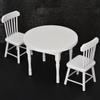 Doll House Accessories 3PCS Table Chair Simulation Furniture 1:12 Photograph Props