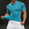 583309 Лето 2025 Американский Кэжуал Футболка с коротким рукавом Модная Спортивная Приталенная Эластичная Фитнес Уличная
