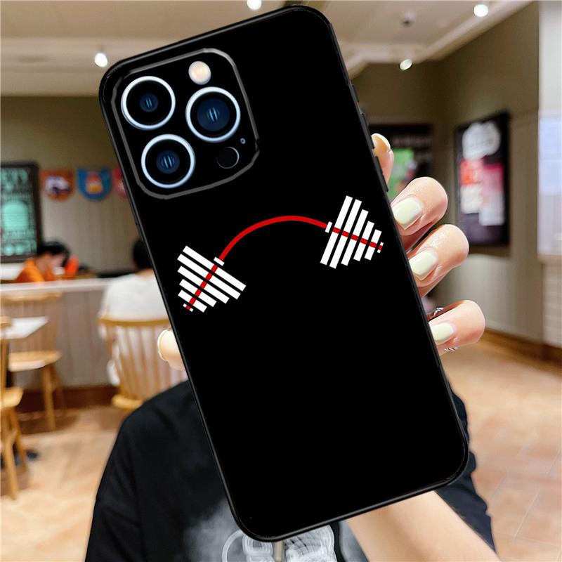 Фитнес-чехол для бодибилдинга и тренажерного зала для iPhone 16 15 11 12 13 14 Pro Max XS XR X 7 8 Plus 12 13 Mini Мягкий чехол