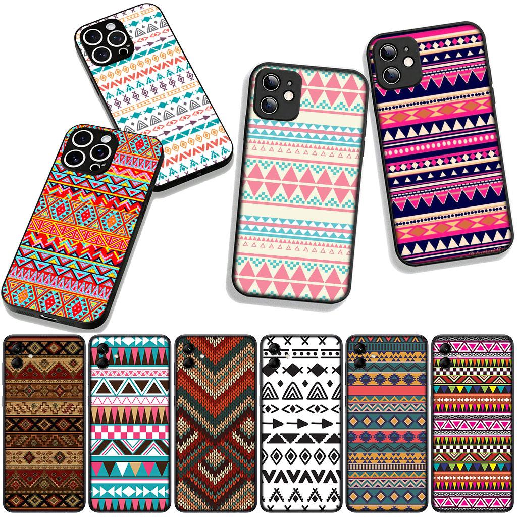 Для Samsung Galaxy A36 A17 A26 A07 A35 A54 A53 A13 A33 A34 S9 S20 S21 FE S10 Plus Чехол Текстура Ацтекское Племя Цветной Крутой