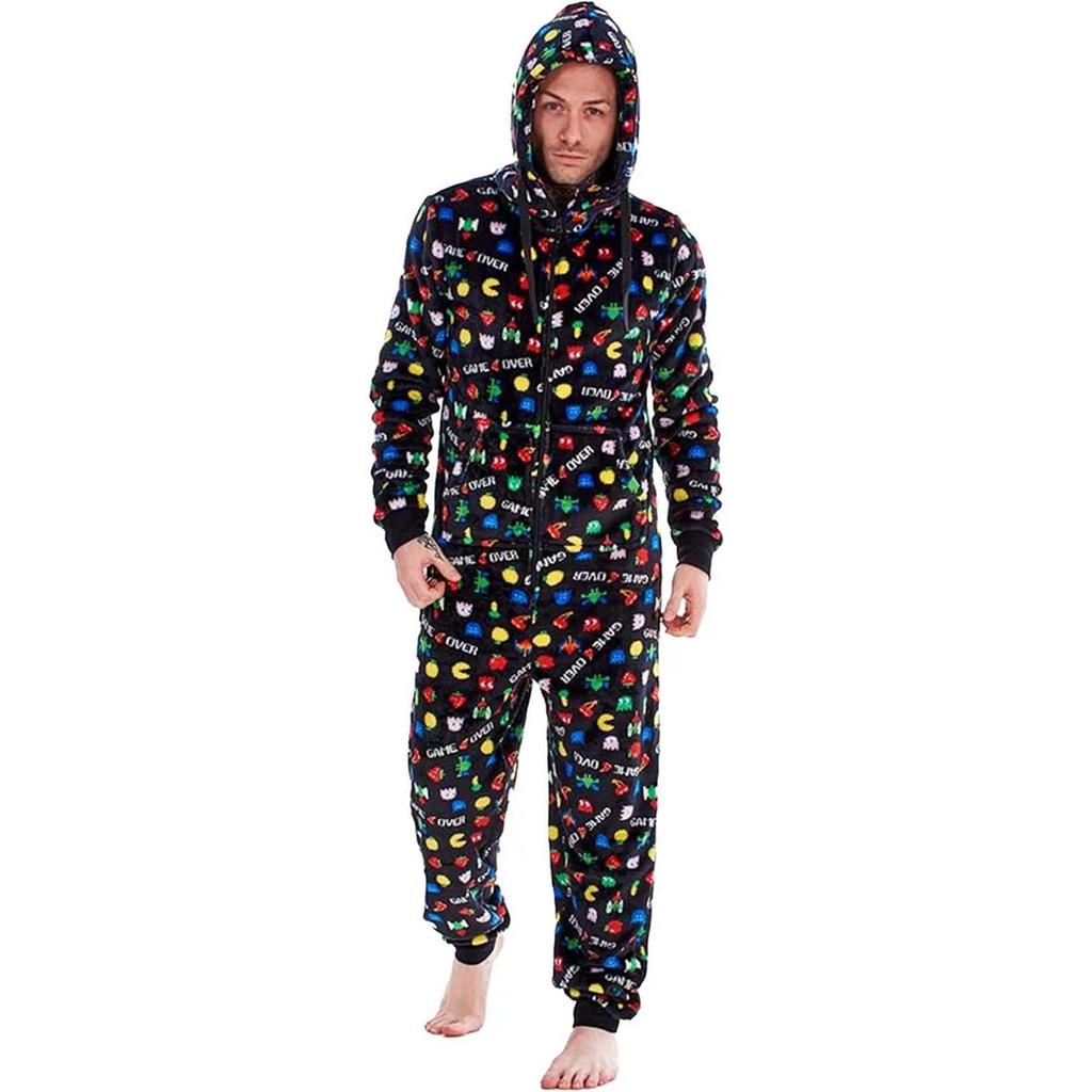 Floso Mens Game Controller Fleece Jumpsuit