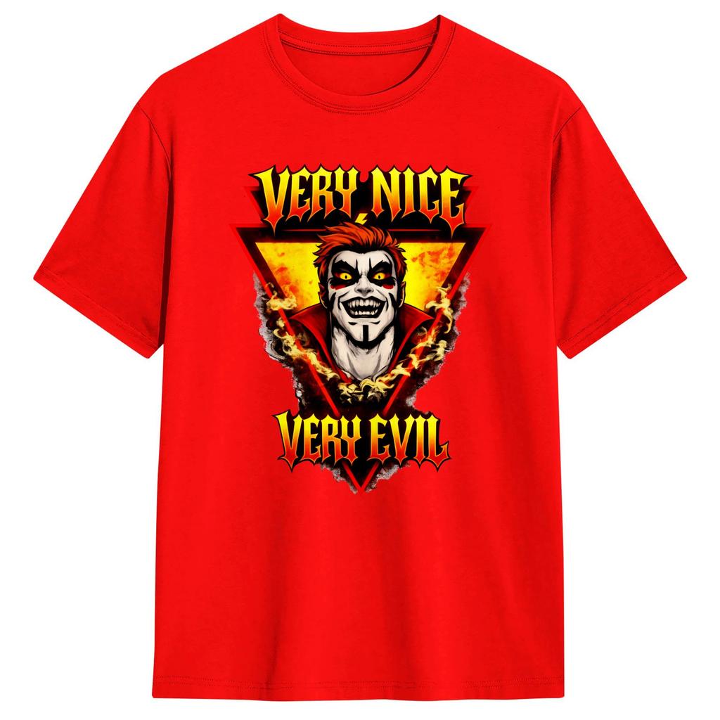 Danhausen Very Nice Very Evil TShirt Summer Cotton TShirts For Mens Novelty Casual Tee Shirt Short Sleeve Classic Top Tees