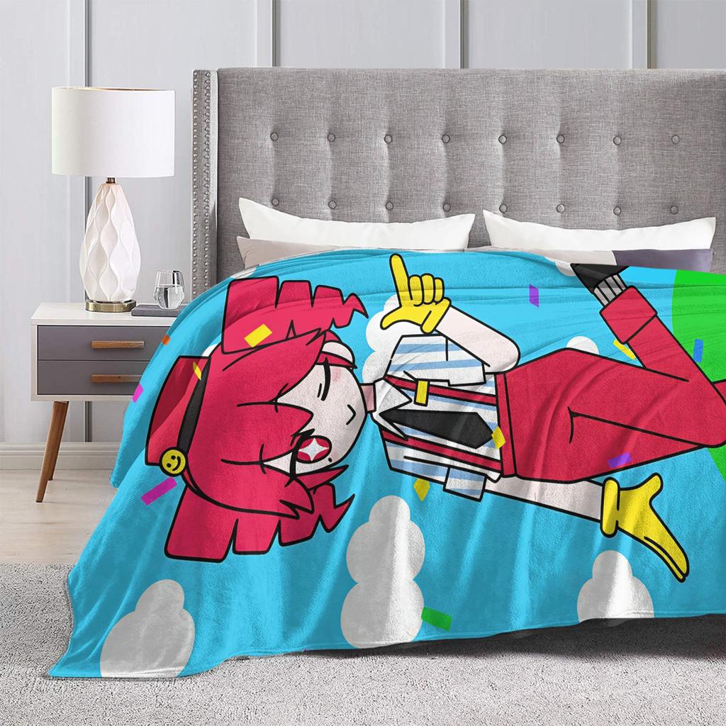 Kasane Teto Character Plush Blanket Students Flannel Throw Blanket For Couch Chair Super Soft Design Quality Bedspread