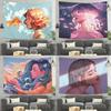 Cartoon Beauty Anime Background Cloth Home Wall Decoration Tapestry Office Living Room Tapestry