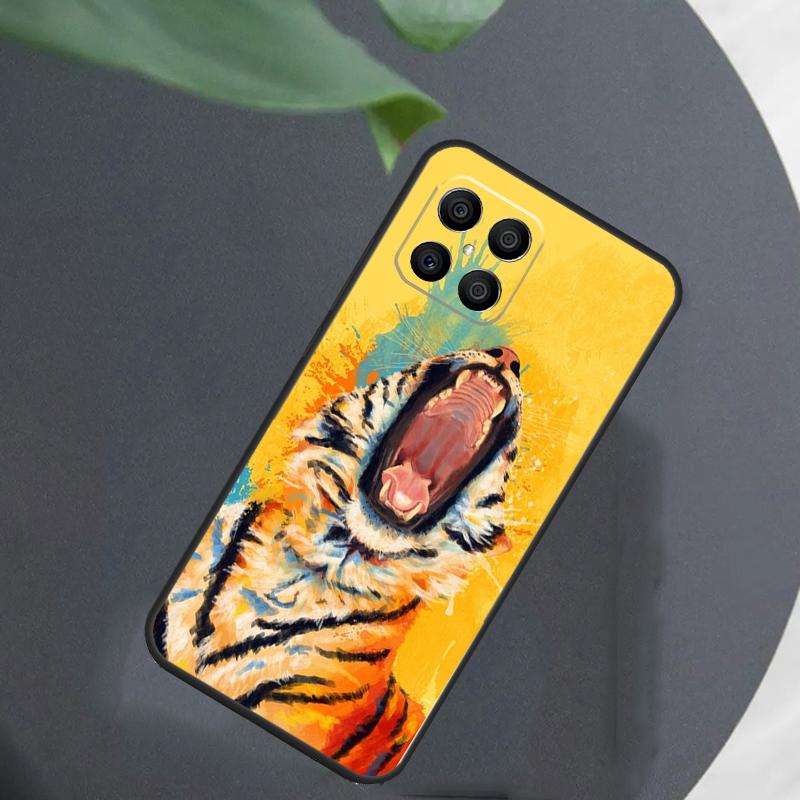 Животное Тигр Искусство Для Honor Magic 8 7 5 6 Pro Чехол Для Honor 200 400 Lite 50 70 90 X8c X8b X9a X9b X9c X9d Win