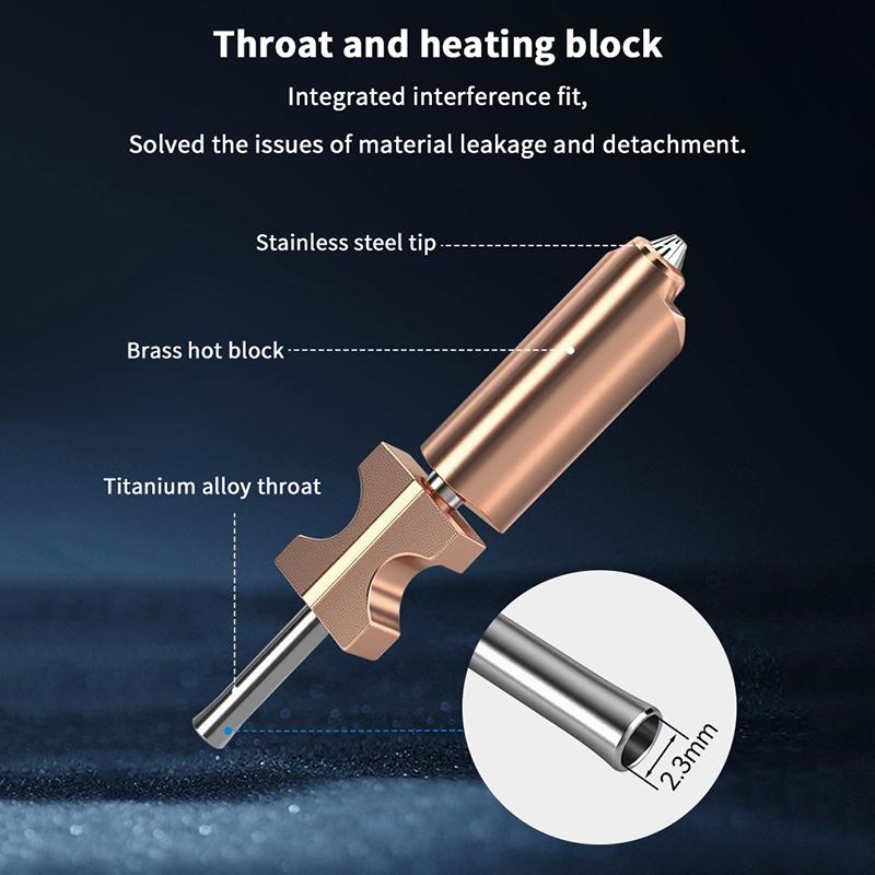 Flashforge AD5X Nozzle Upgrade Kit Hotend Extruder Detachable Multiple Size Durable Accessory for Innovative Prototyping