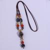 Colorful Adjustable Retro Irregular Ceramic Beads Neckalce Antique Jewelry for Women